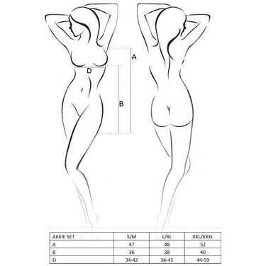 Set Lingerie Seducente Akkie con Costume da Infermiera e Accessori Inclusi